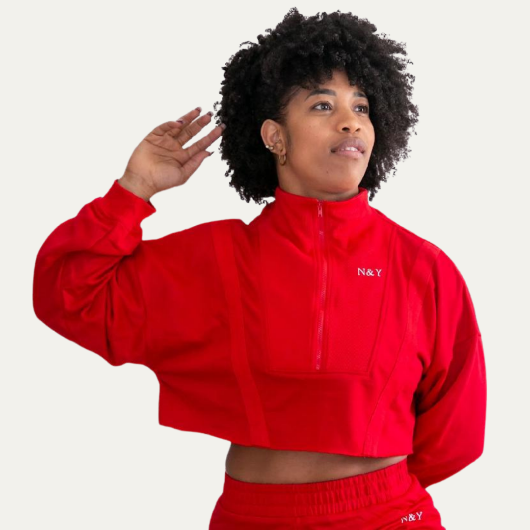 Sweat Crop Top Cherry