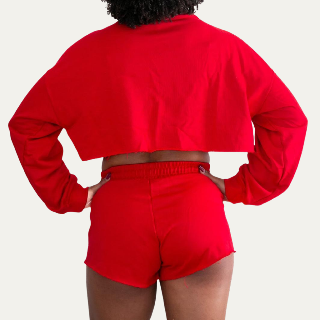 Sweat Crop Top Cherry