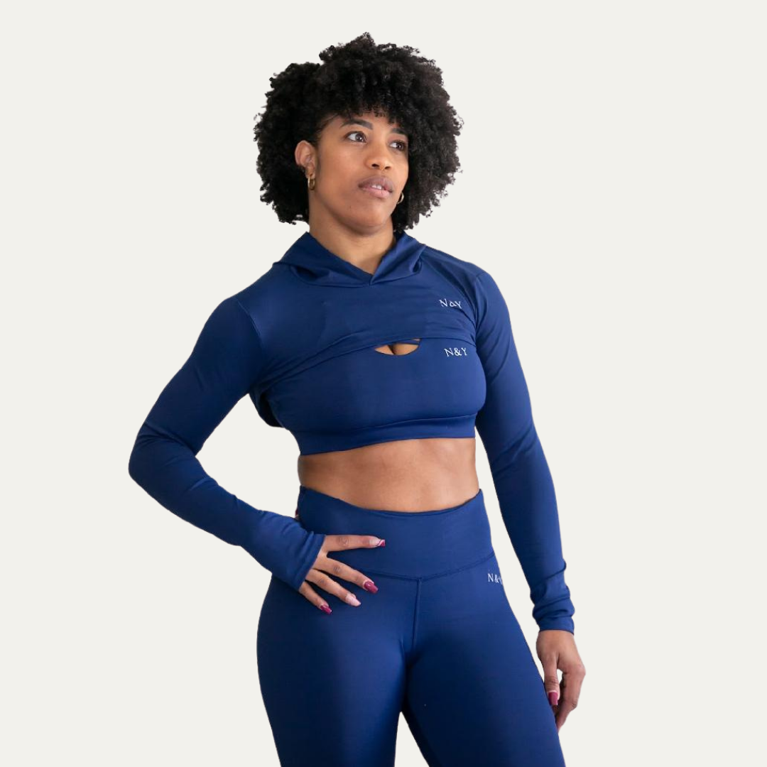 Crop top à capuche