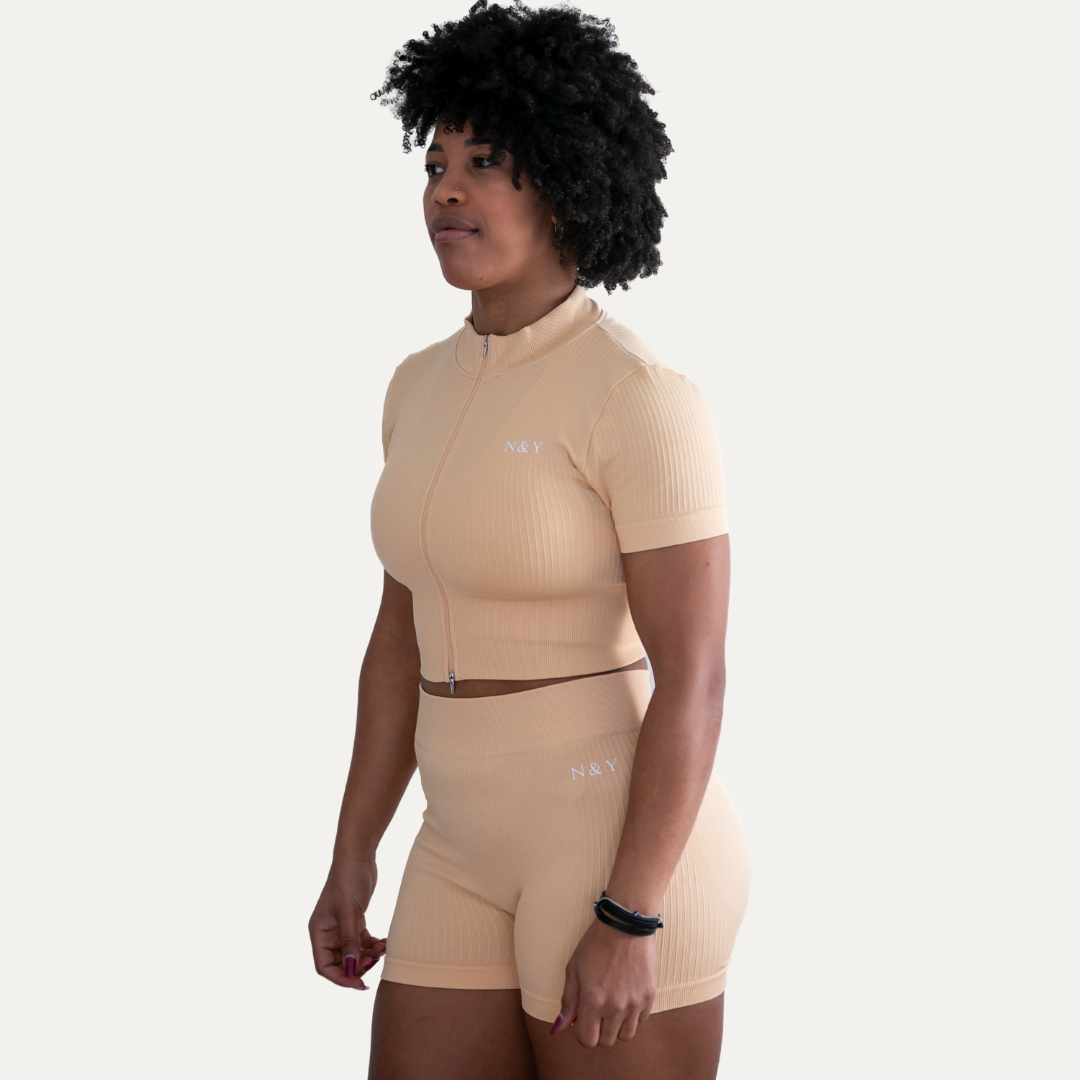 Crop Top Manches Courtes